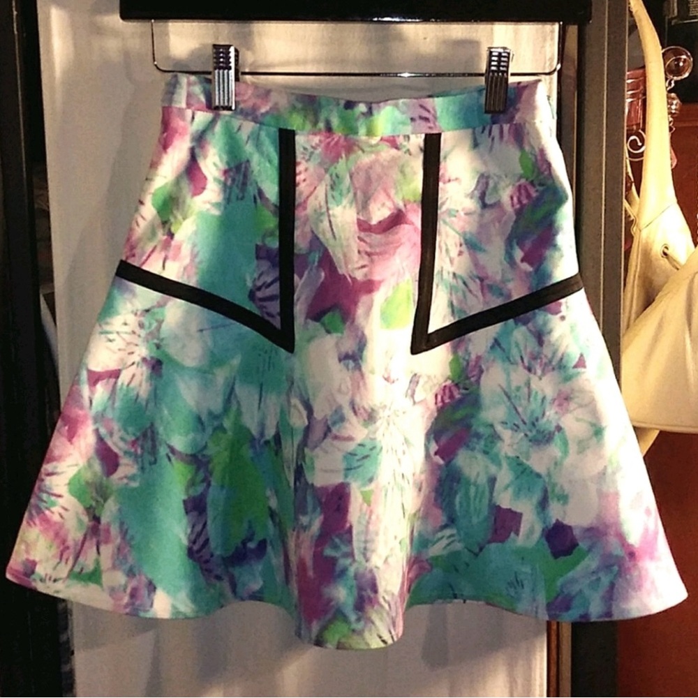 Parker floral mini skirt